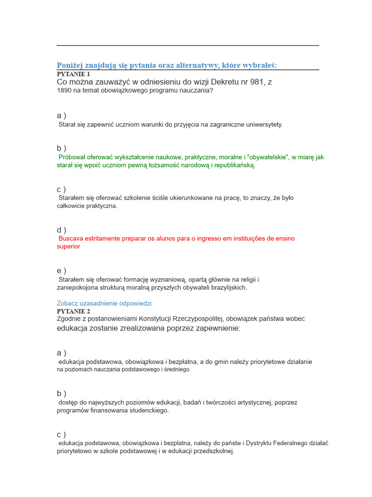 Odpowiedzi Na Pytania Nádii | PDF
