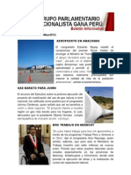 Bancada Nacionalista Gana Perú - Boletín Nº 30