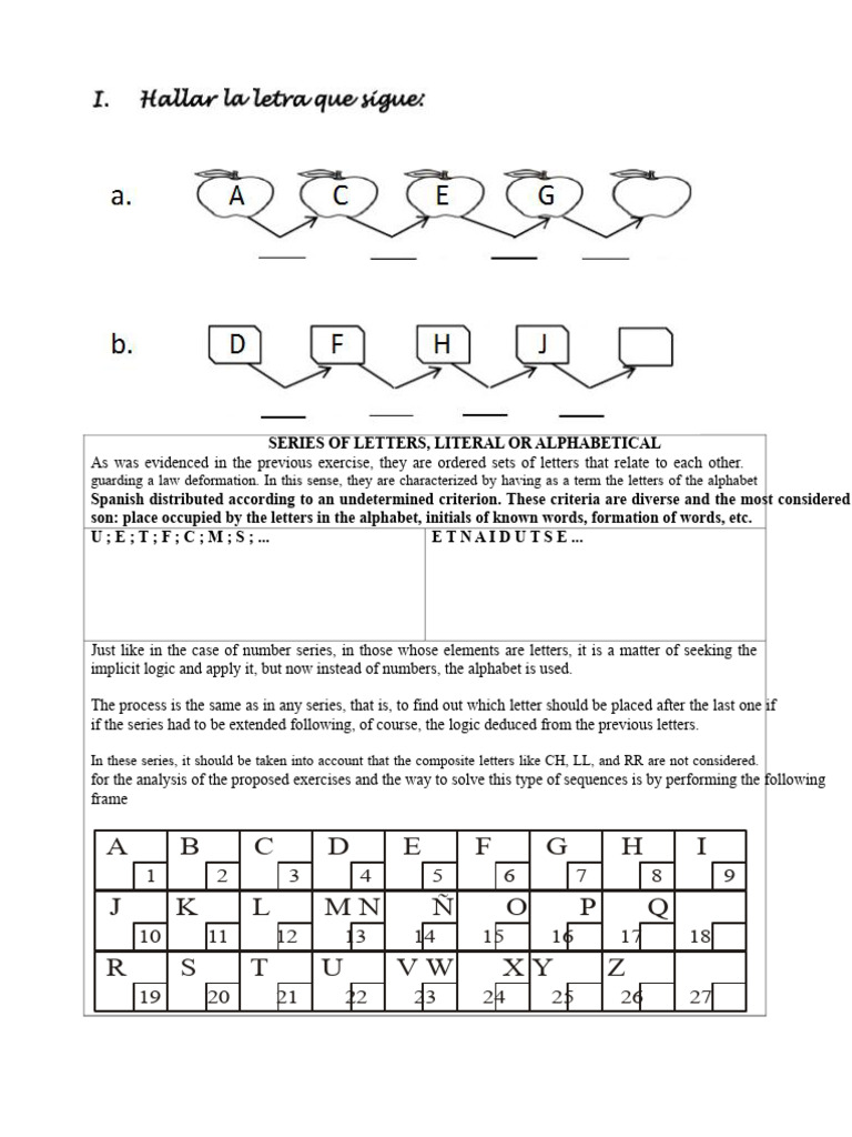 Letter Series | PDF | Alphabet | Logic