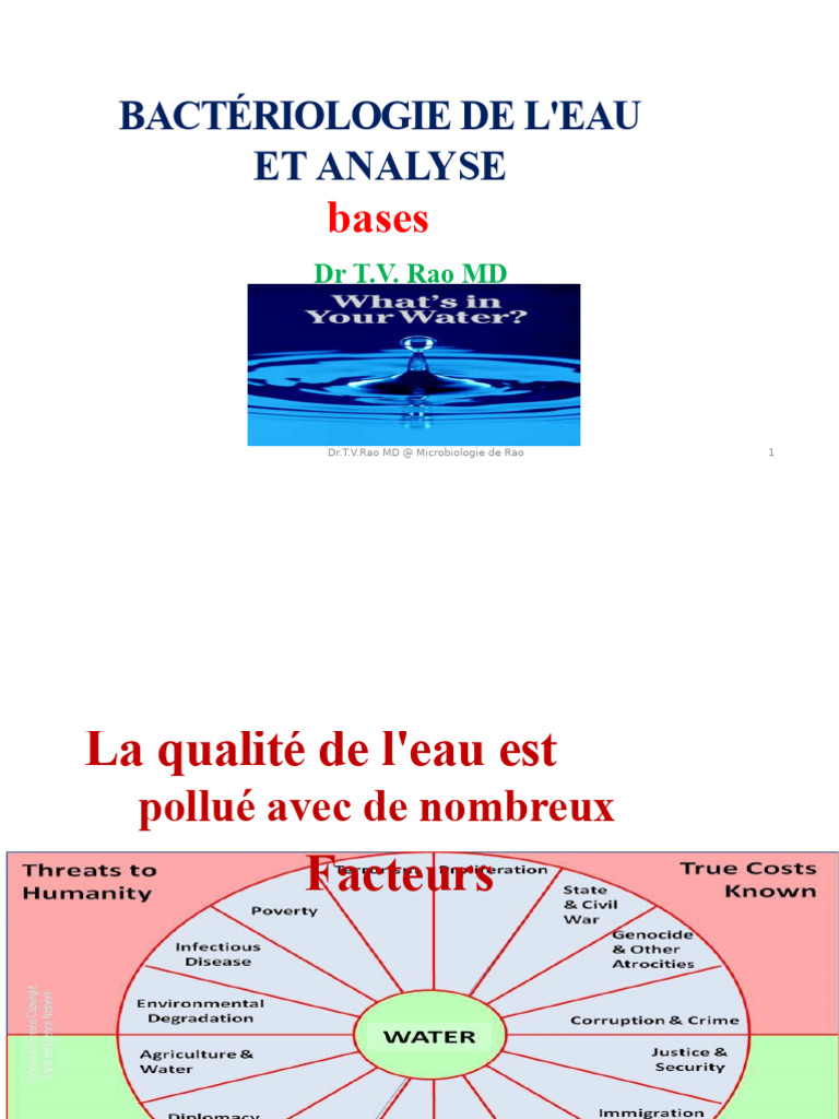 Bactériologie et Analyse de l'Eau | PDF | Réaction en chaîne par ...