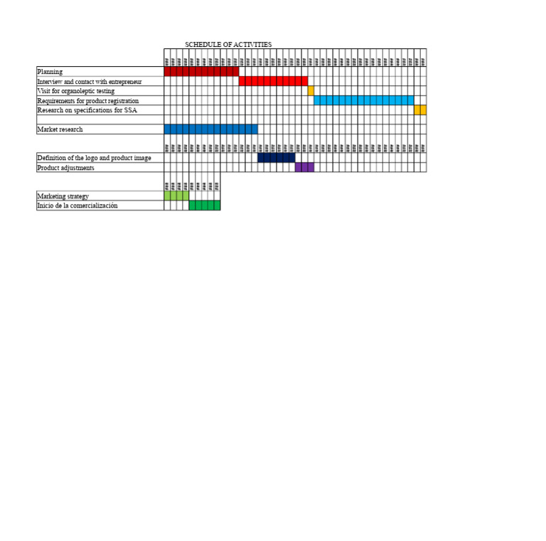 Product Launch Activity Schedule | PDF