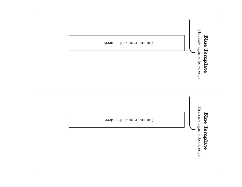 Book Template Cutting Instructions | PDF | Home & Garden