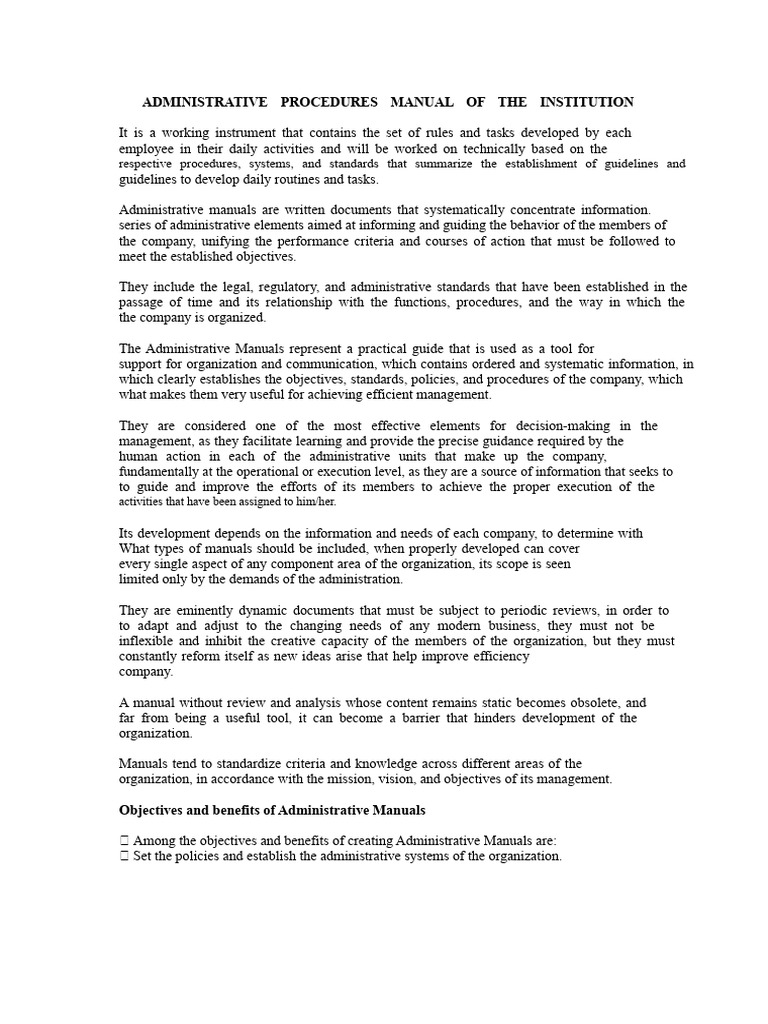 Administrative Procedures Manual Guide | PDF | Policy | Information