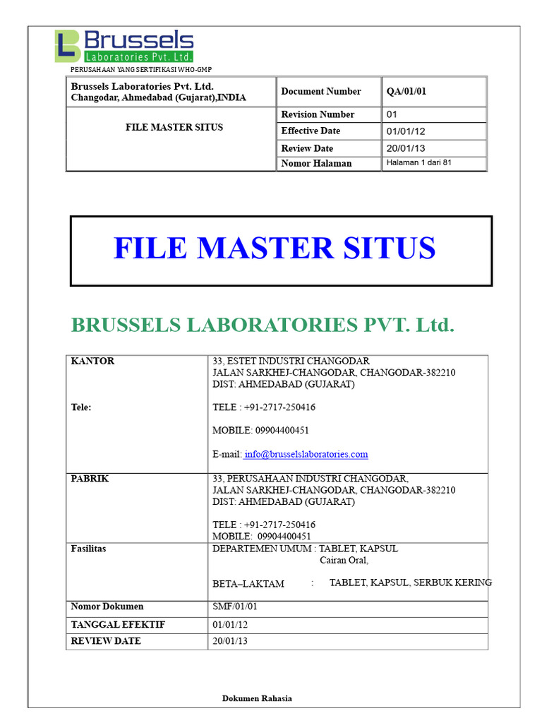 Draf File Master Situs | PDF