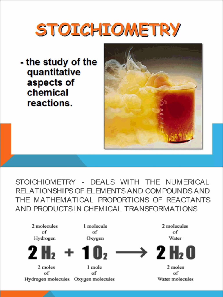 Stoichiometry-Ppt 1 | PDF