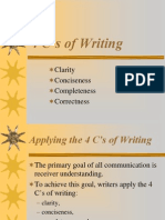 4Cs Writing Guide