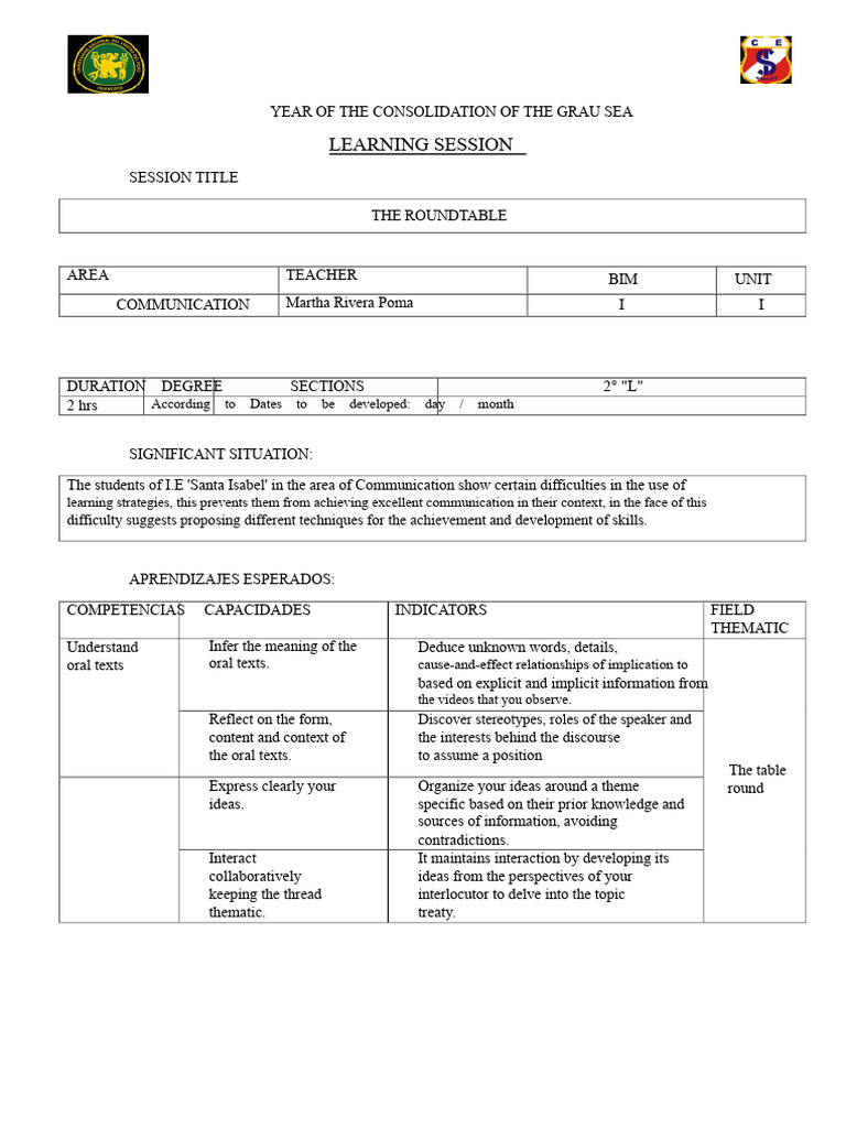 Strategies for Effective Round Table Discussions | PDF | Learning ...