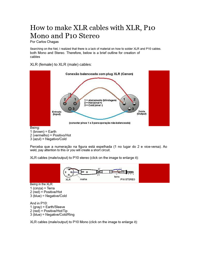 How To Make XLR Cables With XLR | PDF