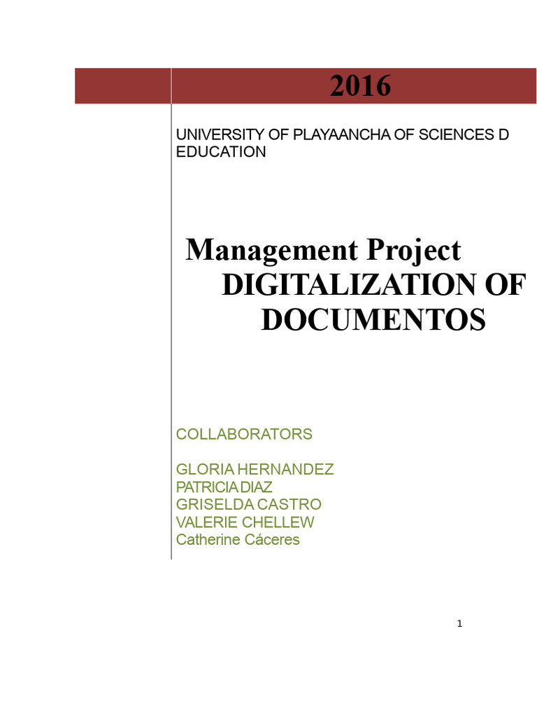 Document Digitization Management Project | PDF | Information | Business