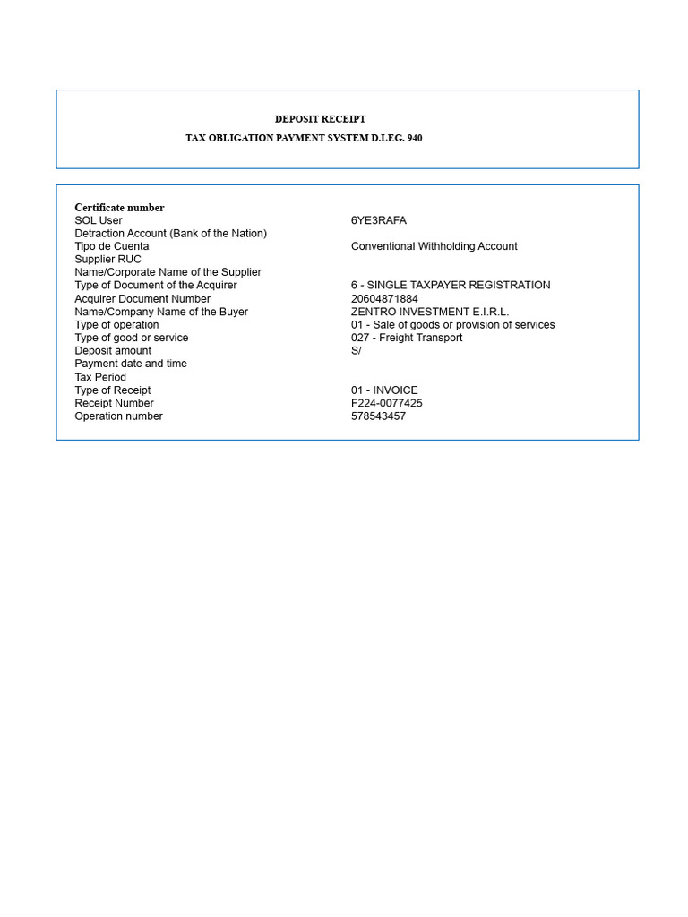 Withholding Certificate | PDF