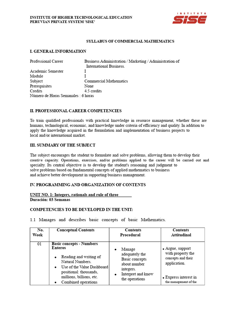 COMMERCIAL MATHEMATICS | PDF | Equations | Numbers