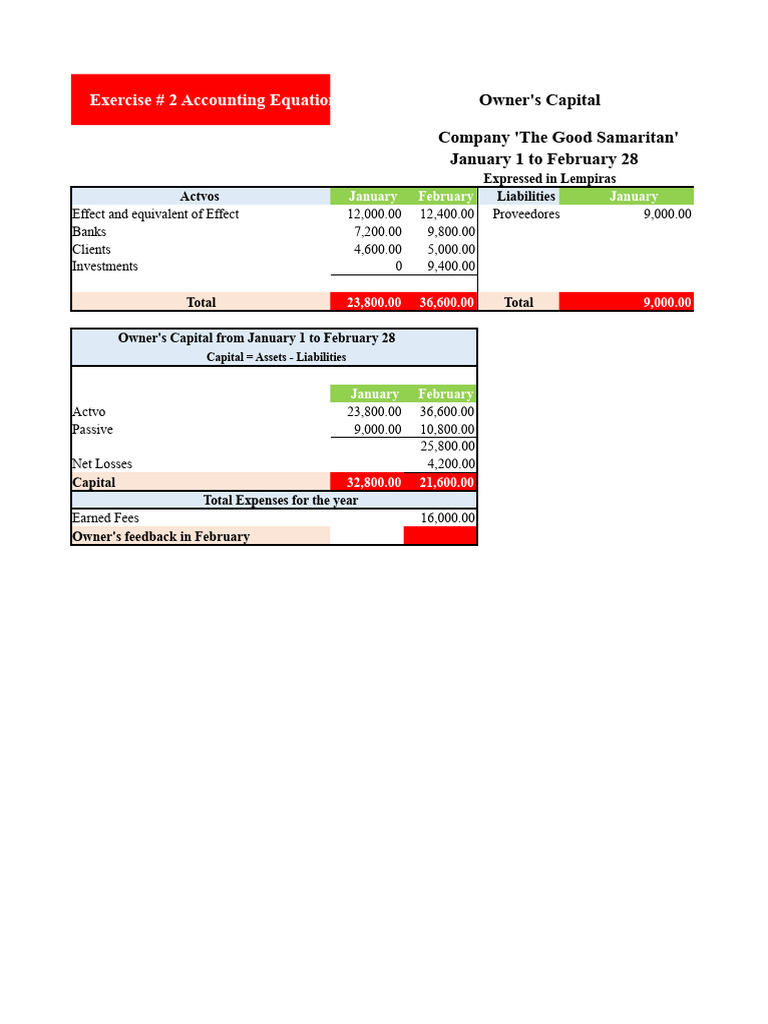 Accounting Exercises and Financial Statements | PDF | Balance Sheet ...
