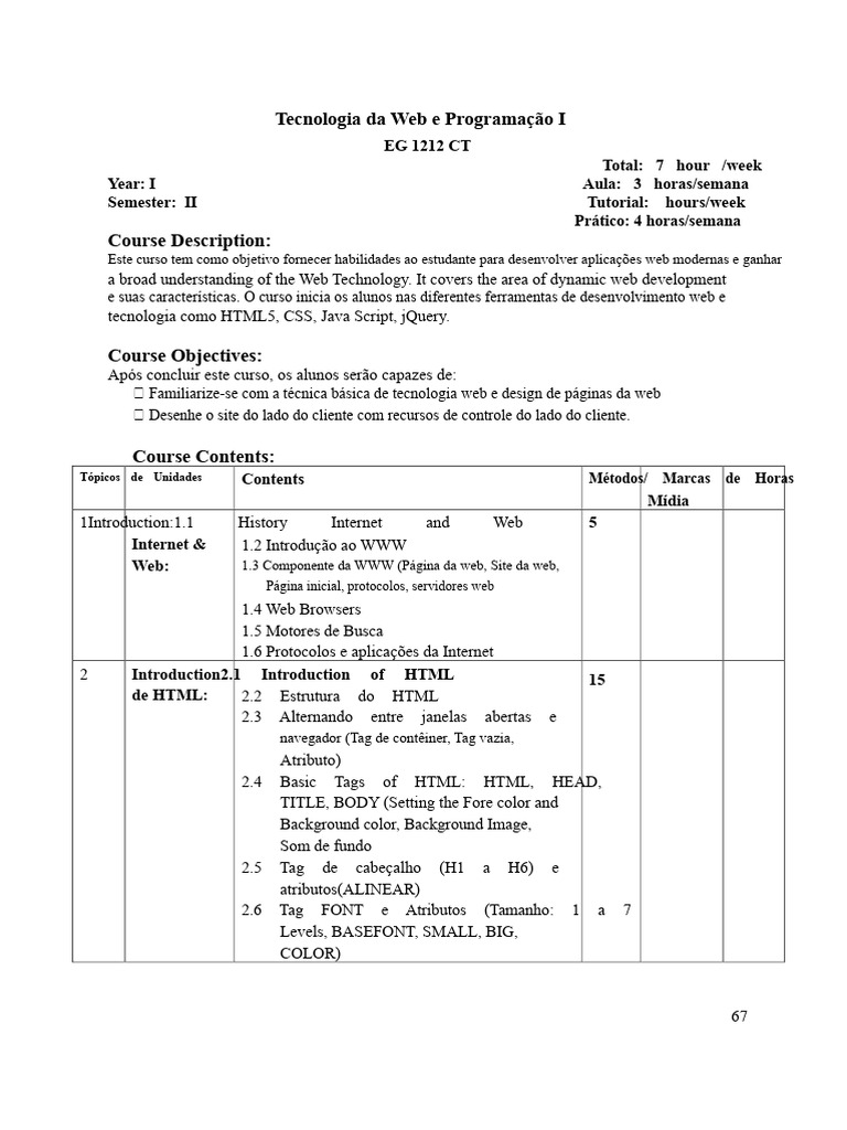Curso de Desenvolvimento Web Moderno | PDF | Rede mundial de ...