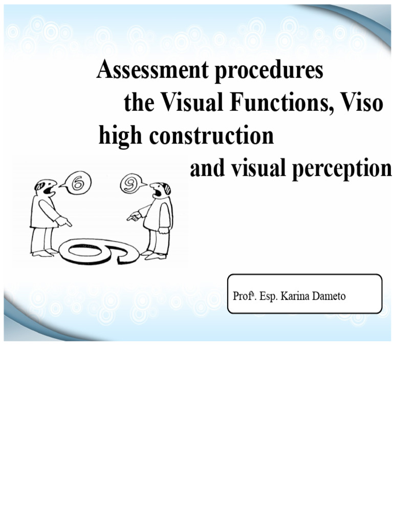 Visual Functions and Perception Assessment | PDF | Perception ...