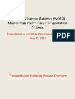 White Oak Science Gateway (WOSG) Master Plan Preliminary Transportation Analysis