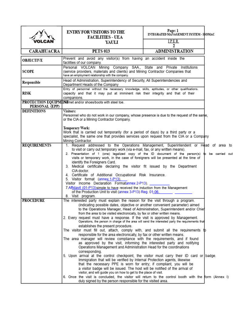Visitor Safety Protocols for UEA Facilities | PDF | Personal Protective ...