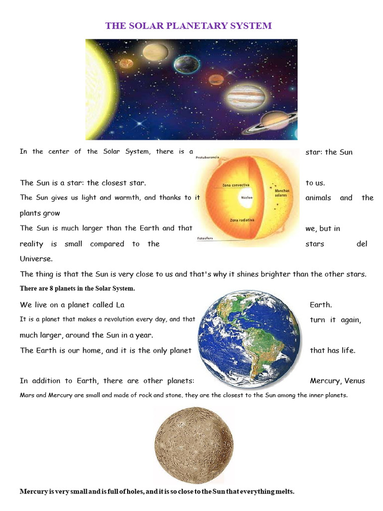 The Solar Planetary System | PDF | Solar System | Planets