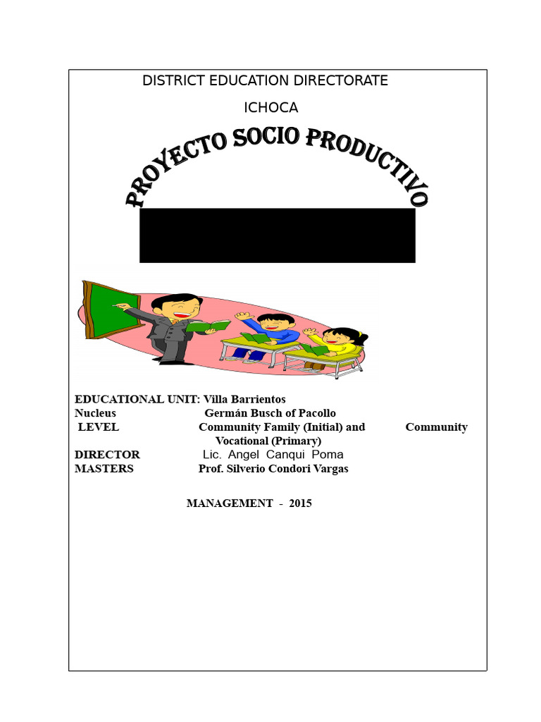 Social Productive Project | PDF | Curriculum | Knowledge