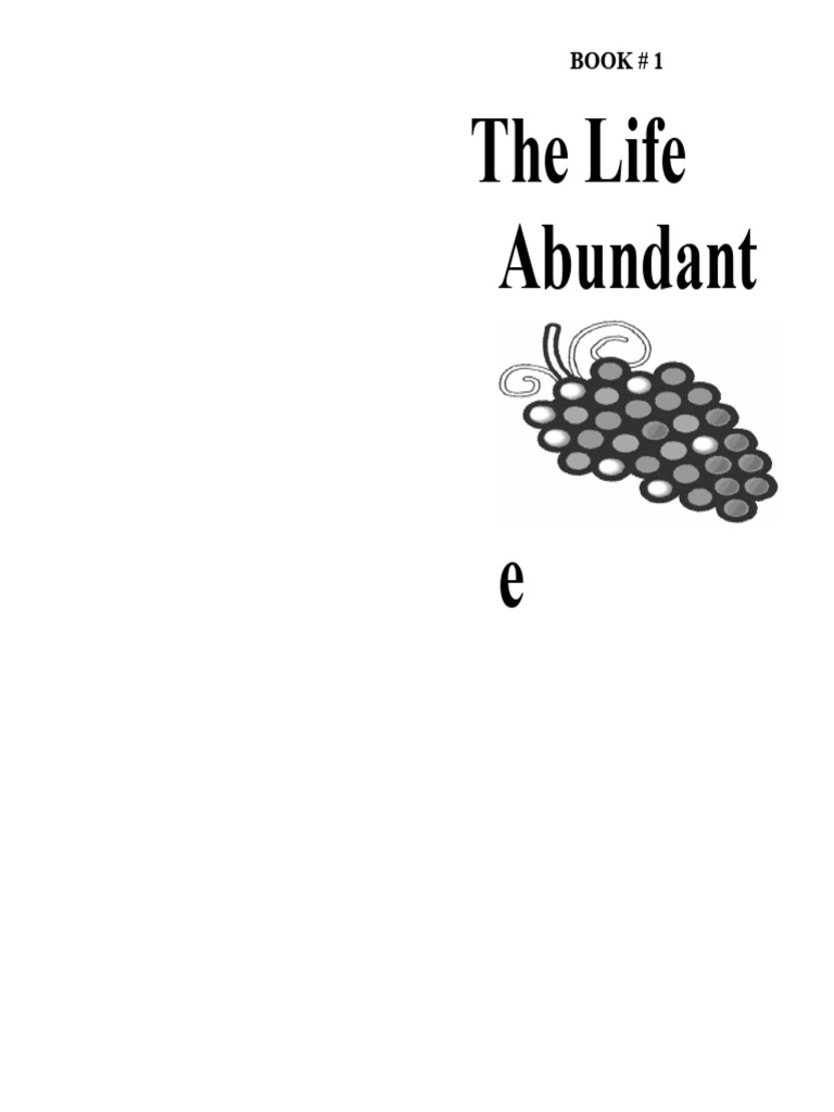 Book 1 Abundant Life | PDF | Born Again | Jesus
