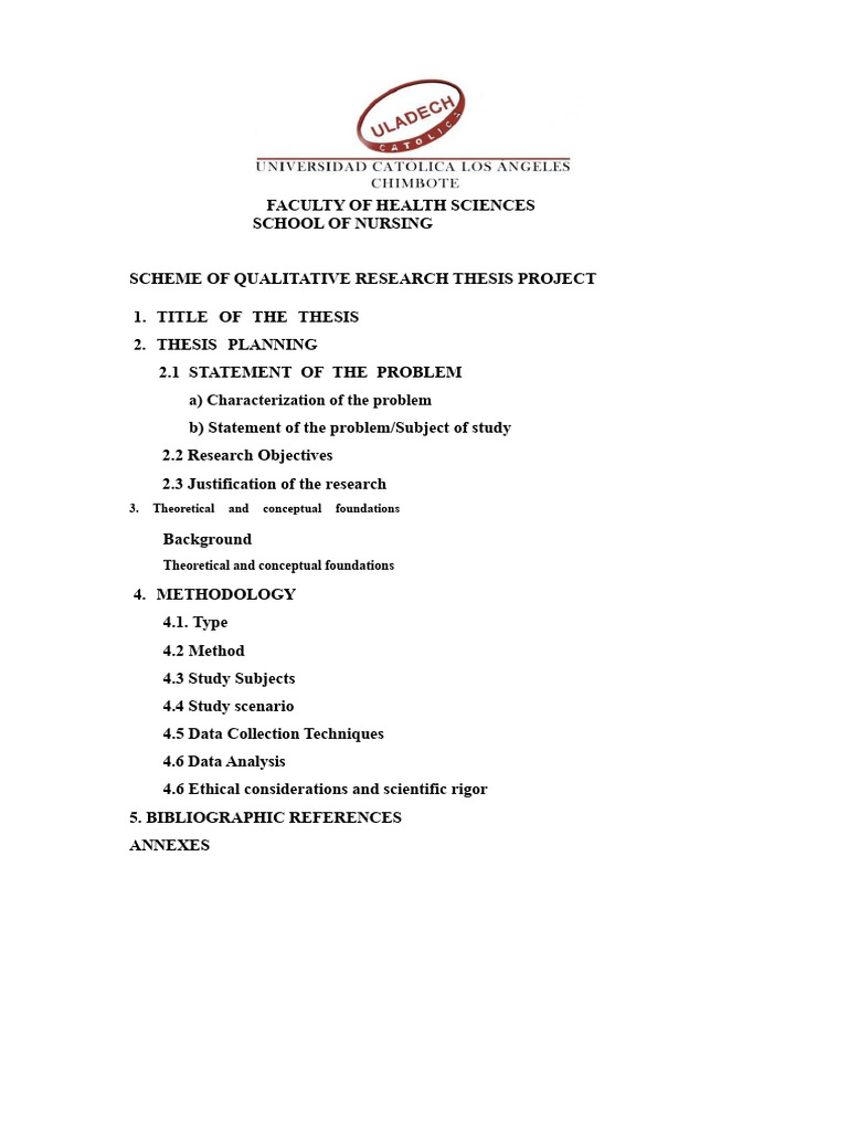 Qualitative Research Project Outline - 1 | PDF
