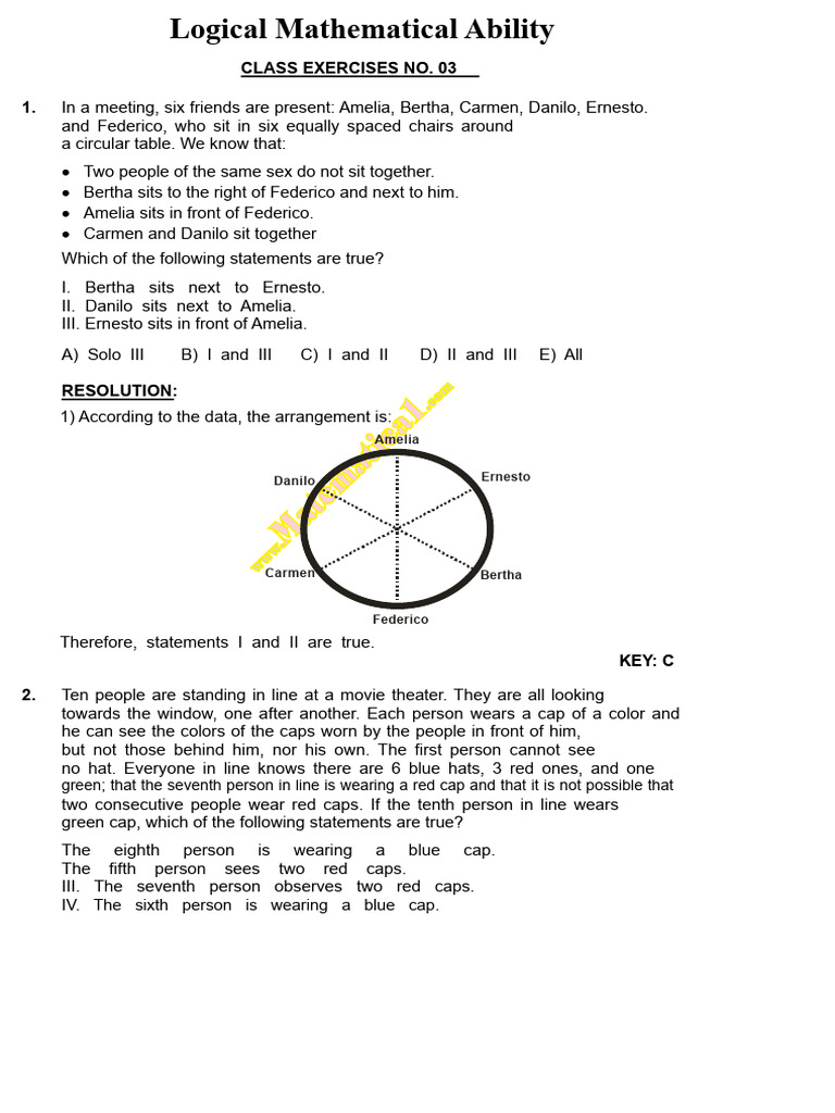 Mathematical Logical Skill Developed Questions Ooo | PDF | Euclidean ...