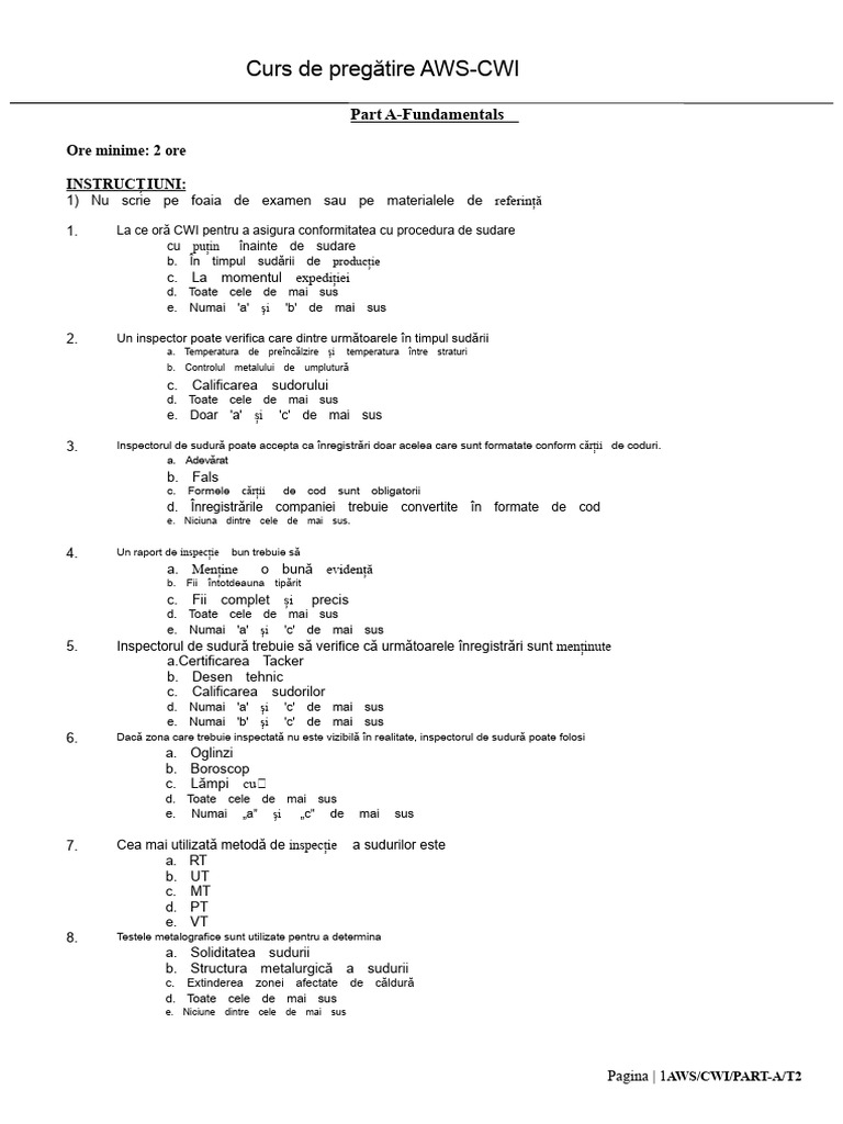 AWS CWI Partea A T2 | PDF