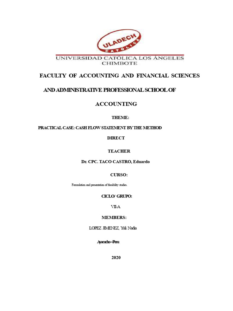 Direct Method Cash Flow Statement Guide | PDF | Cash Flow Statement ...