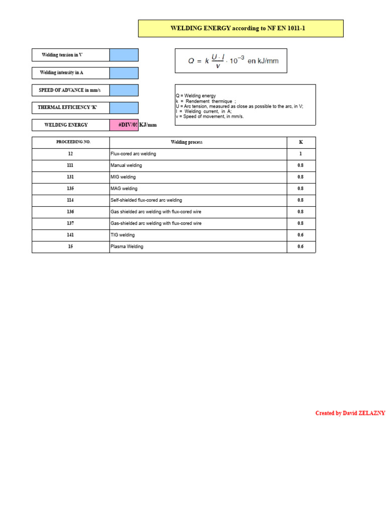 Welding Energy and Preheating Calculations | PDF | Welding | Construction
