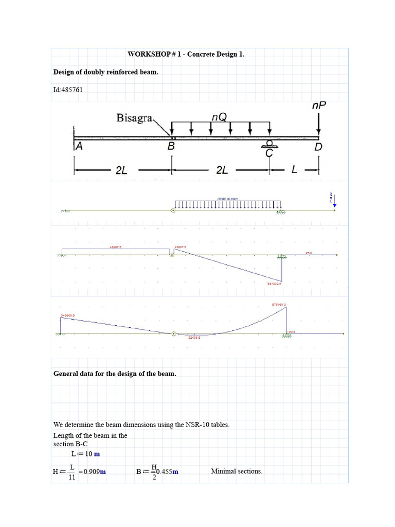 Design of Doubly Reinforced Beams | PDF | Beam (Structure) | Bending