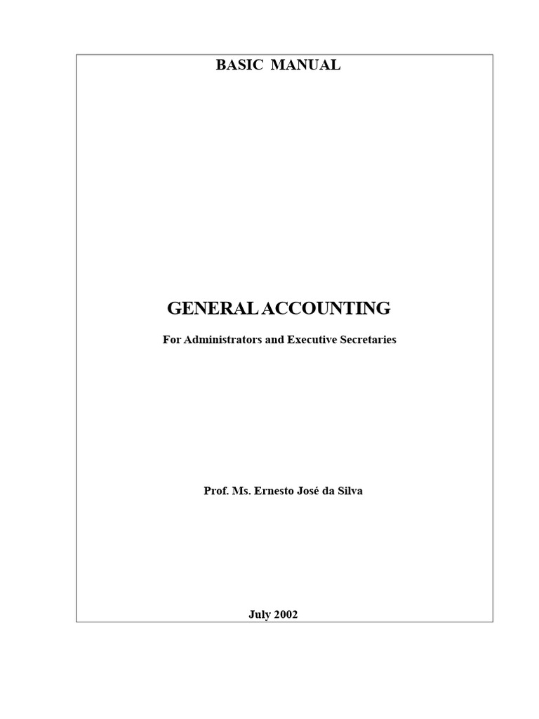 Basic Manual - General Accounting.doc | PDF | Accounting | Equity (Finance)
