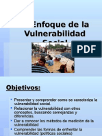 El Enfoque de La Vulnerabilidad Social