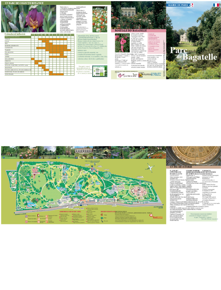 Planul Parcului de Bagatelle | PDF