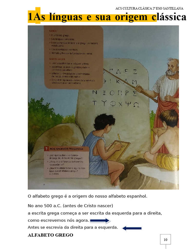 Origem das Línguas Românicas e Gregas | PDF | Latim | Espanhol (idioma)