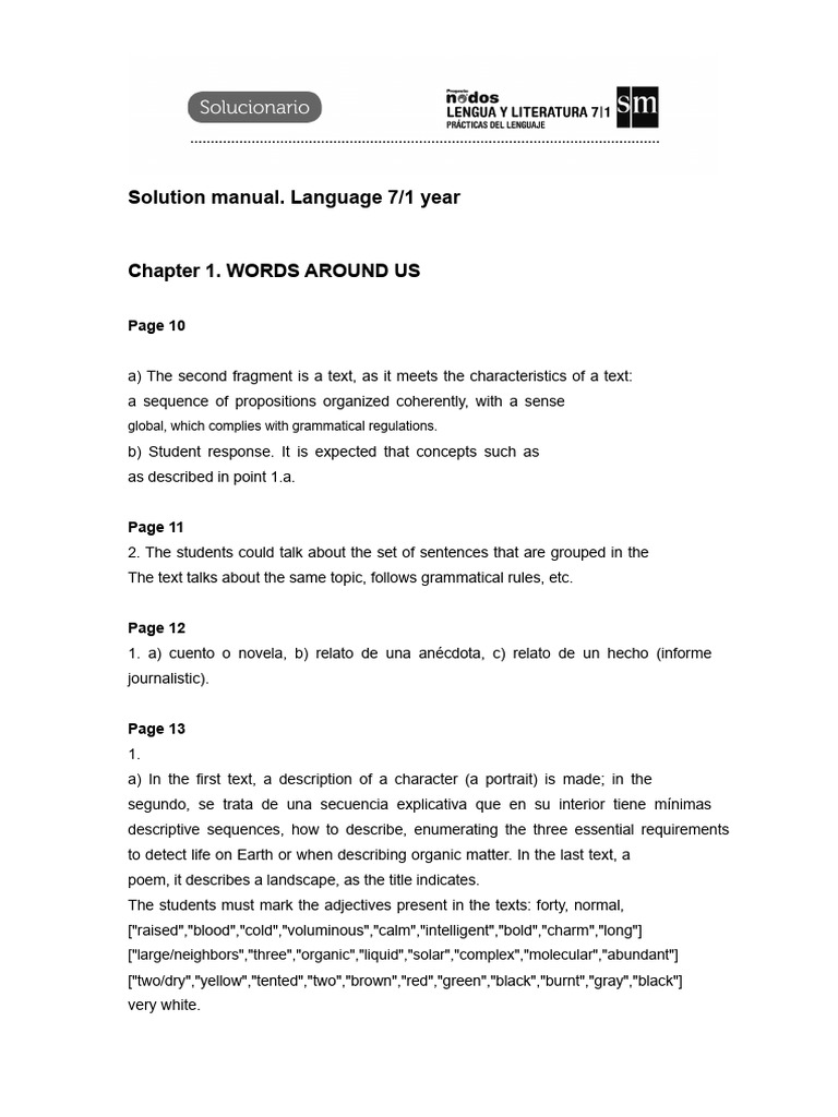 Solution Language 7-1.PDF Nodes | PDF | Poetry | Count Dracula