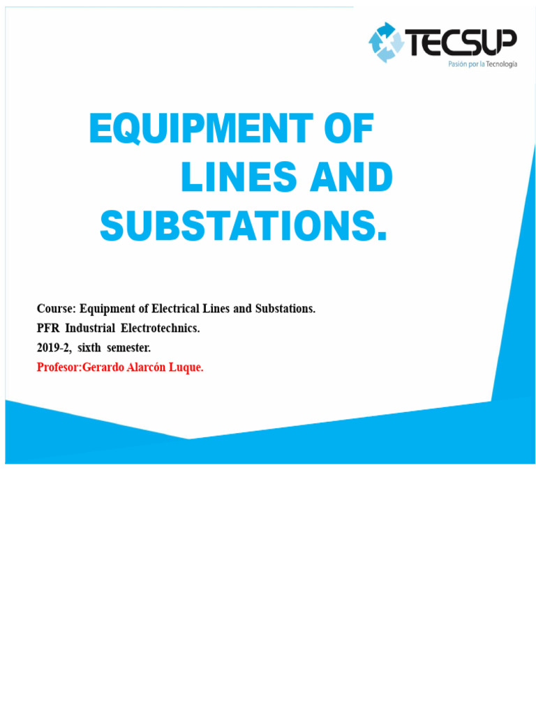 High Voltage Tower Equipment Guide | PDF | Electric Power Transmission ...