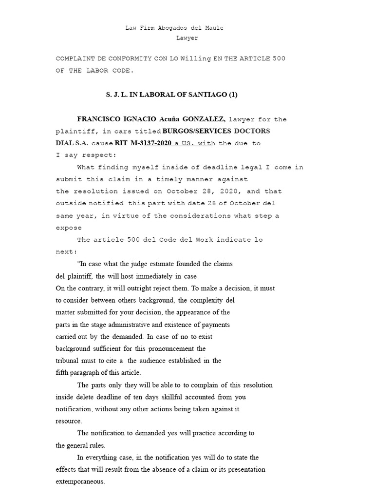 Monitoring Claim | PDF | Common Law | Public Law