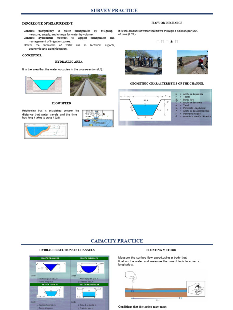 Water Measurement Techniques Guide | PDF | Discharge (Hydrology) | Water
