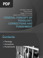 1 - General Concept of Penology, Corrections and Punishments
