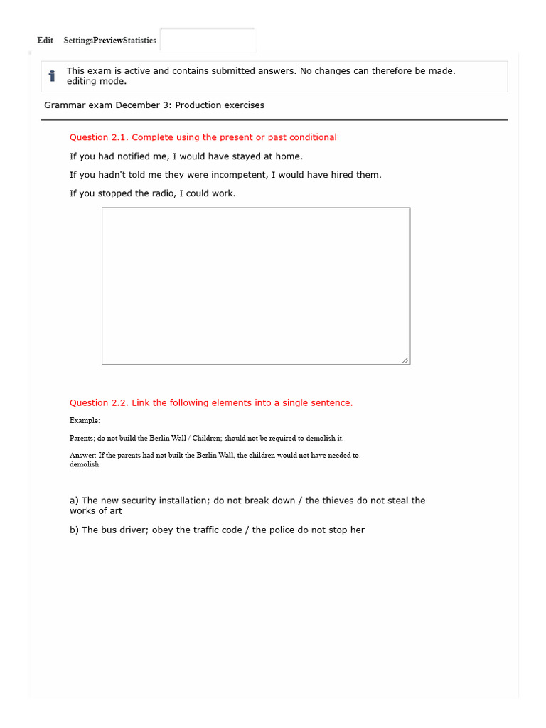 Exam example | PDF | Linguistics | Language Mechanics