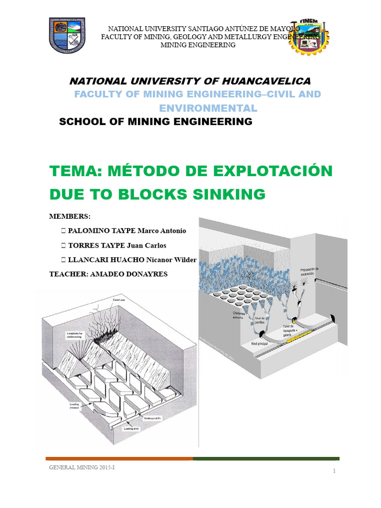 Block Caving Method in Mining Engineering | PDF | Mining | Rock (Geology)