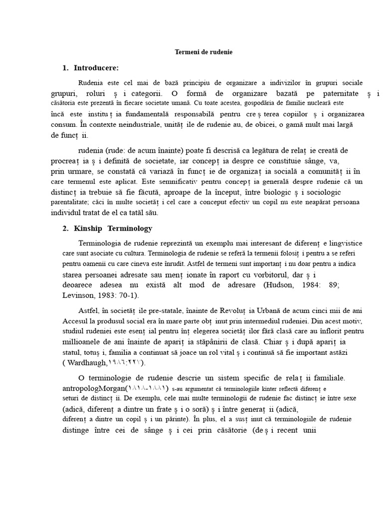 Termeni de Rudenie | PDF