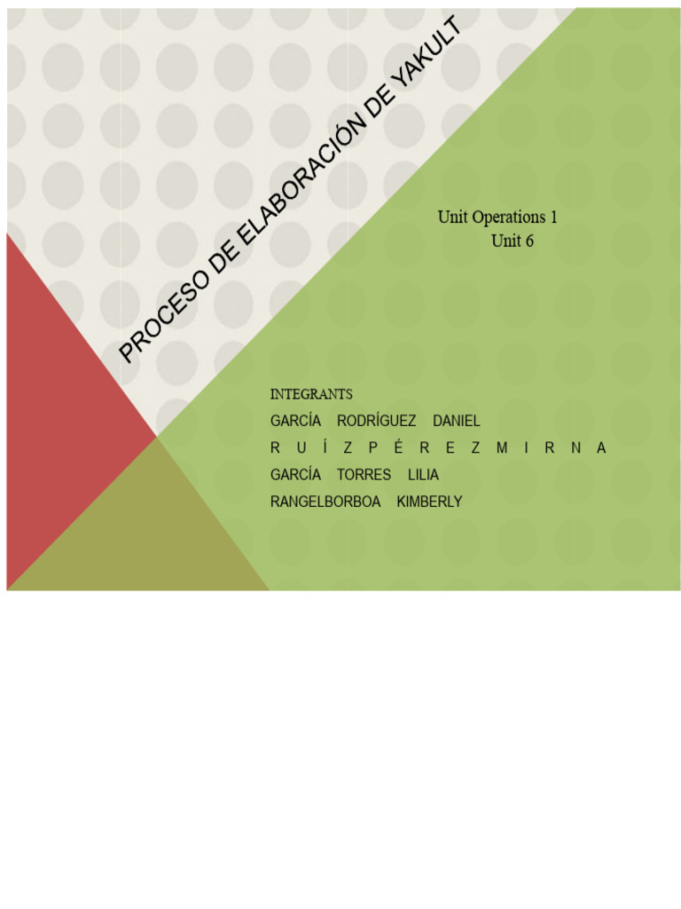 Yakult Production Process Overview | PDF | Milk