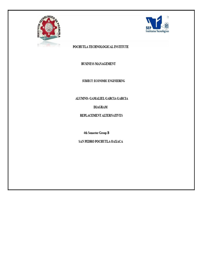 Economic Engineering: Replacement Analysis | PDF | Opportunity Cost ...