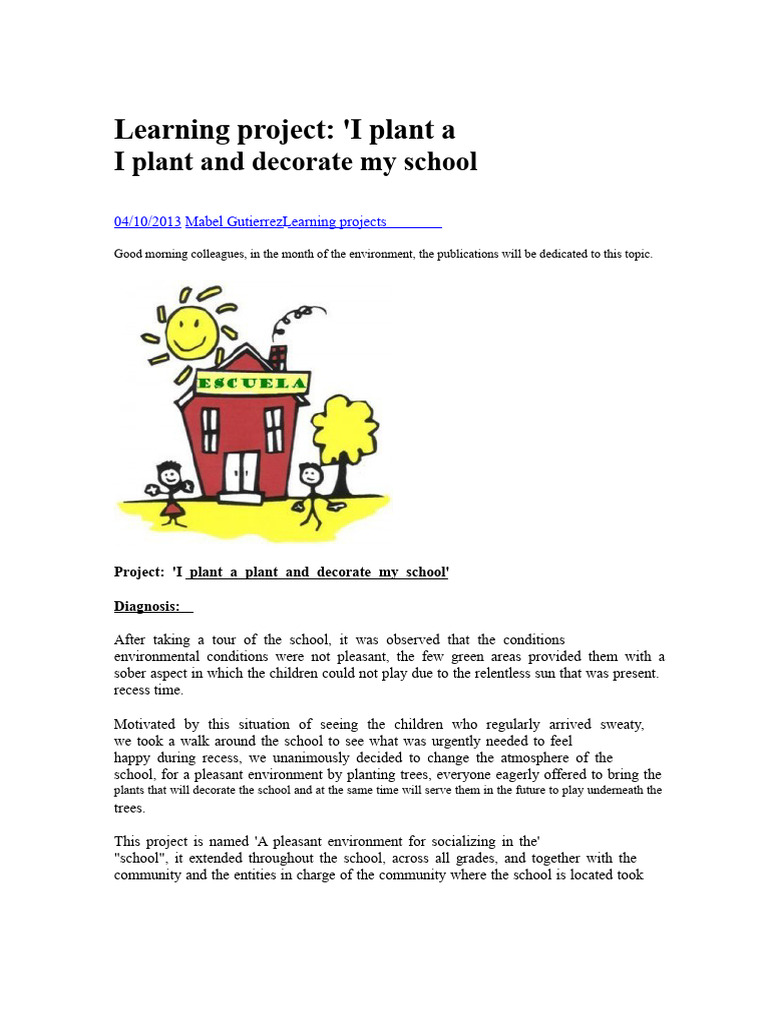Learning Project The Plants | PDF | Poetry | Communication