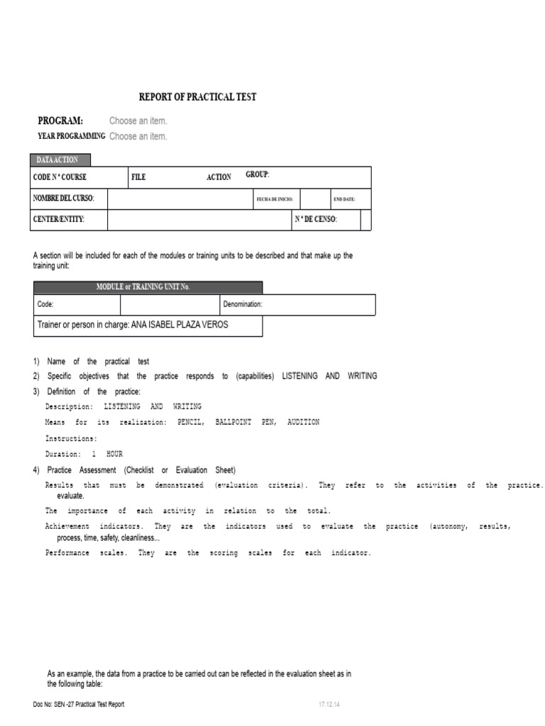 SEN-27.Practical Test Report MF1006 - 3.odt | PDF