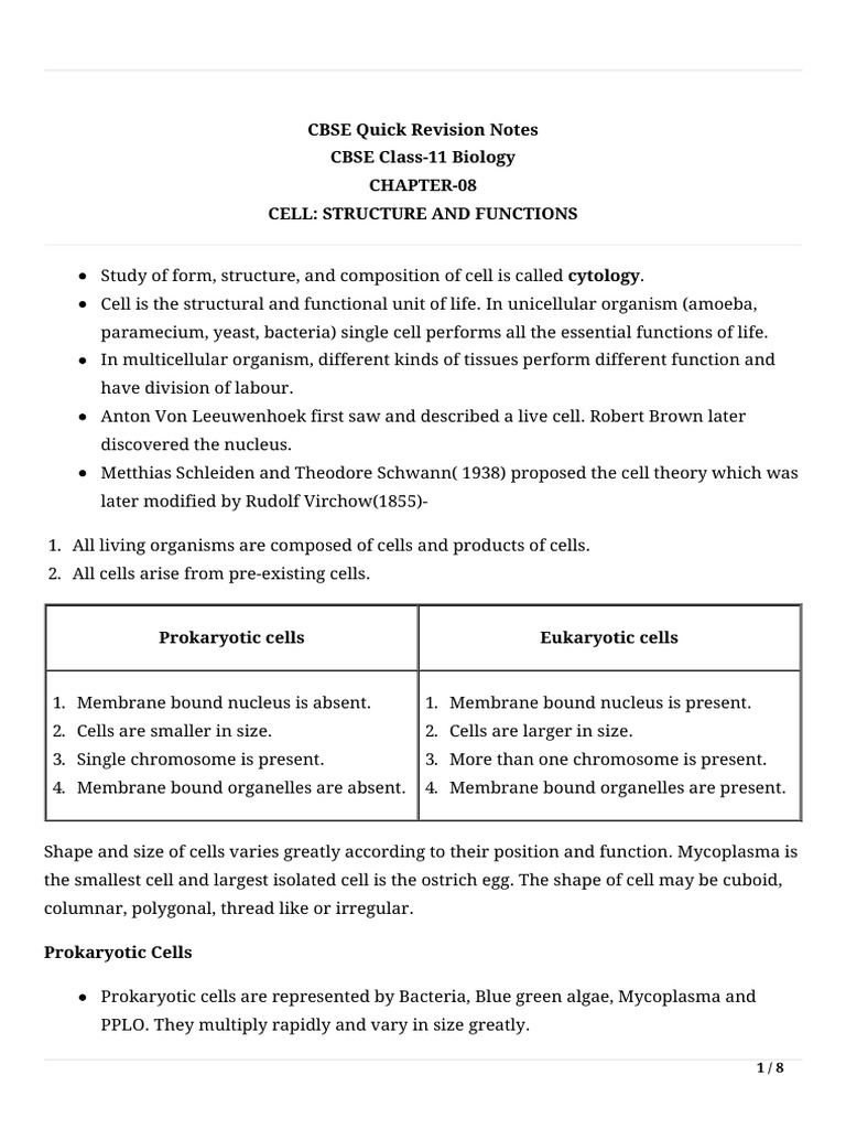 bio_8 | PDF | Cell (Biology) | Endoplasmic Reticulum