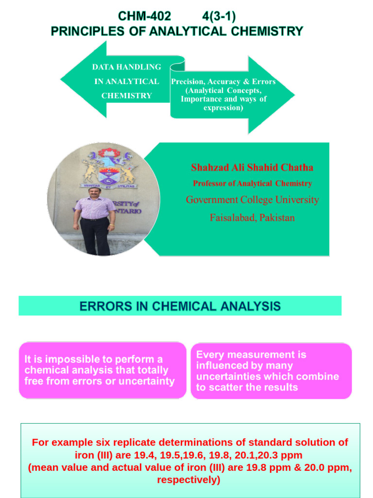 Accuracy and Precision in Data Analysis | PDF