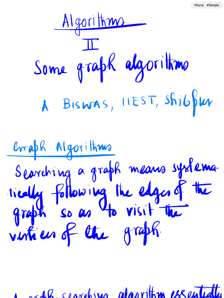 Graph Algorithms: BFS and DFS Explained | PDF | Vertex (Graph Theory ...