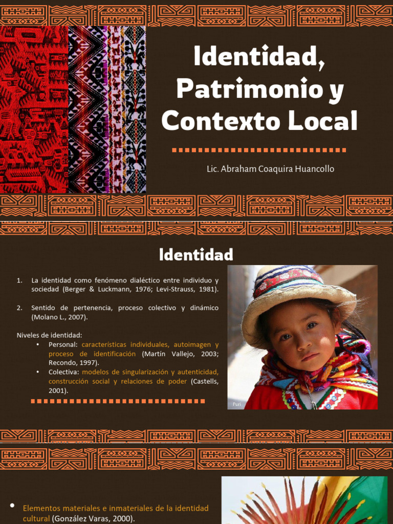 Identidad y Patrimonio Cultural Local | PDF | Sustentabilidad ...