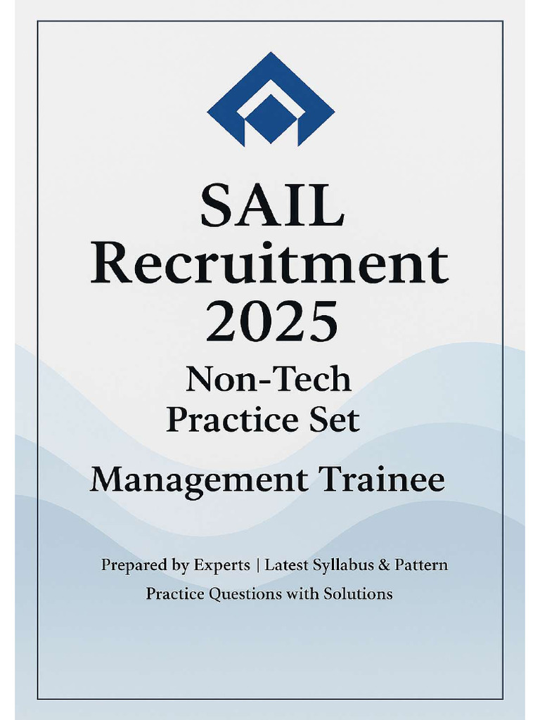 Sail Ibps Set 05 | PDF